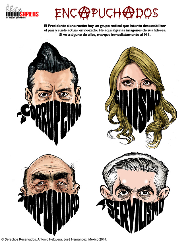 Encapuchados. Domingo 30 de noviembre de 2014